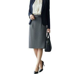Burberry London Wool Angora Cashmere Blend Pencil Skirt Size 2
